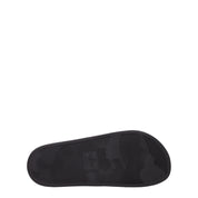 Valentino Garavani Black Cotton Slippers