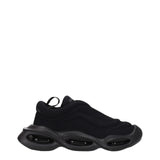 Black Fabric Chunky Sneakers