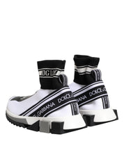 White Black Sorrento Socks Sneakers Shoes