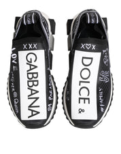Dolce & Gabbana Black White Sorrento Low Top Sneakers Shoes Dolce & Gabbana
