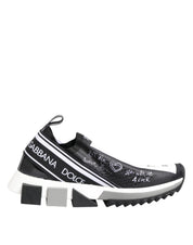 Dolce & Gabbana Black White Sorrento Low Top Sneakers Shoes Dolce & Gabbana