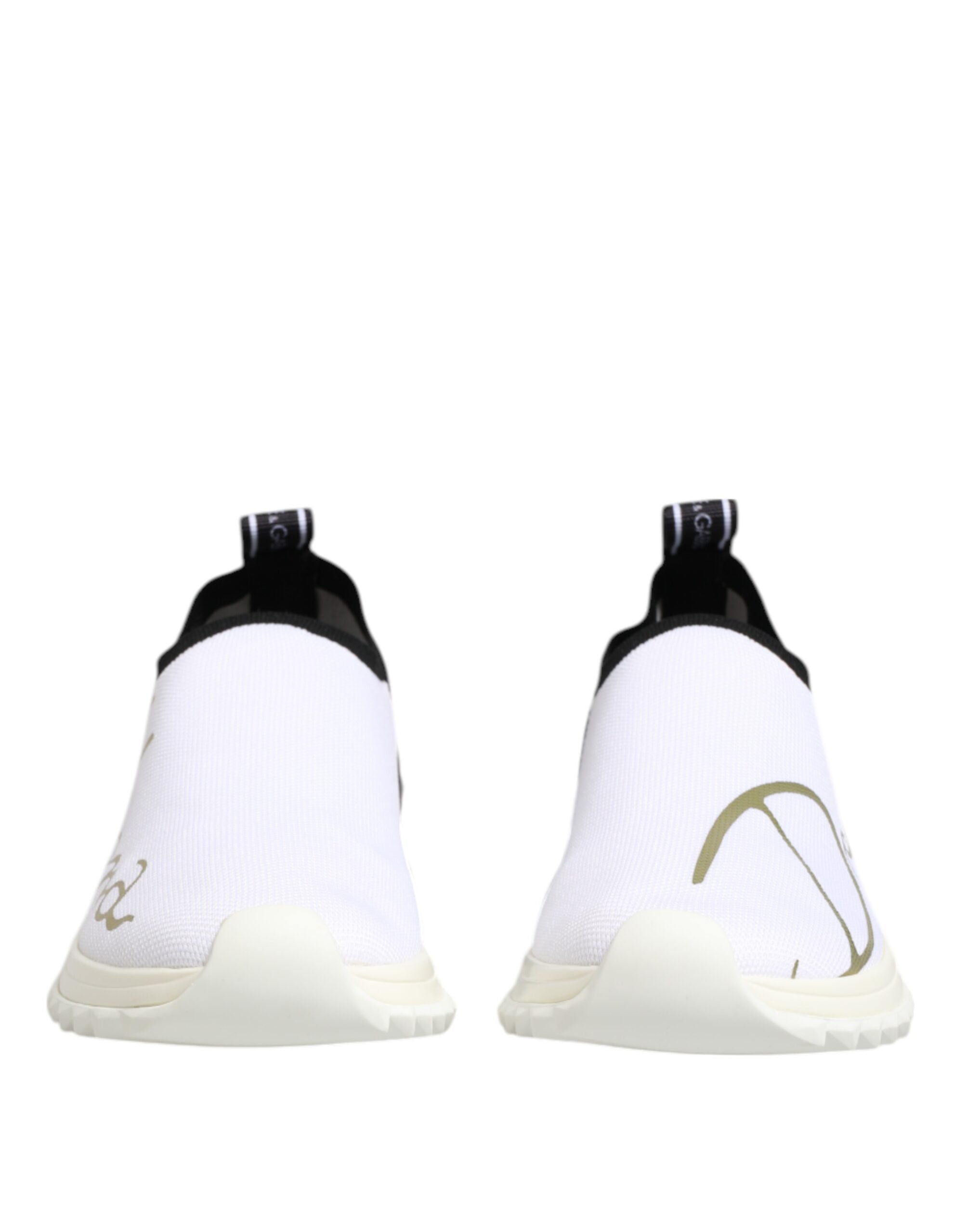 Dolce & Gabbana White Black Low Top Sorrento Sneakers Shoes Dolce & Gabbana