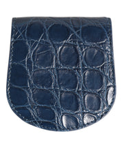 Dolce & Gabbana Blue Exotic Skin Coin Condom Case Holder Pocket Wallet Dolce & Gabbana