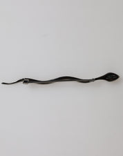 Dolce & Gabbana Black Brass Crystal Spilla Serpente Mens Brooch Pin Dolce & Gabbana