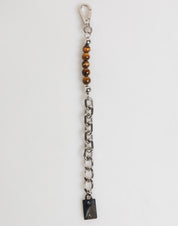 Dolce & Gabbana Silver Chain Brass Beaded Lobster Clasp Logo Men Bracelet