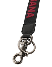 Black Red DG Logo Polyester Silver Men Keychain Keyring