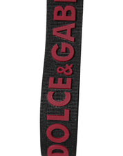 Black Red DG Logo Polyester Silver Men Keychain Keyring