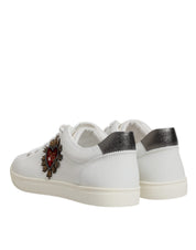 White Sacred Heart Men Low Top Sneakers Shoes