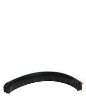 Black Embellished Leather Bag Handle Women Shoulder Strap