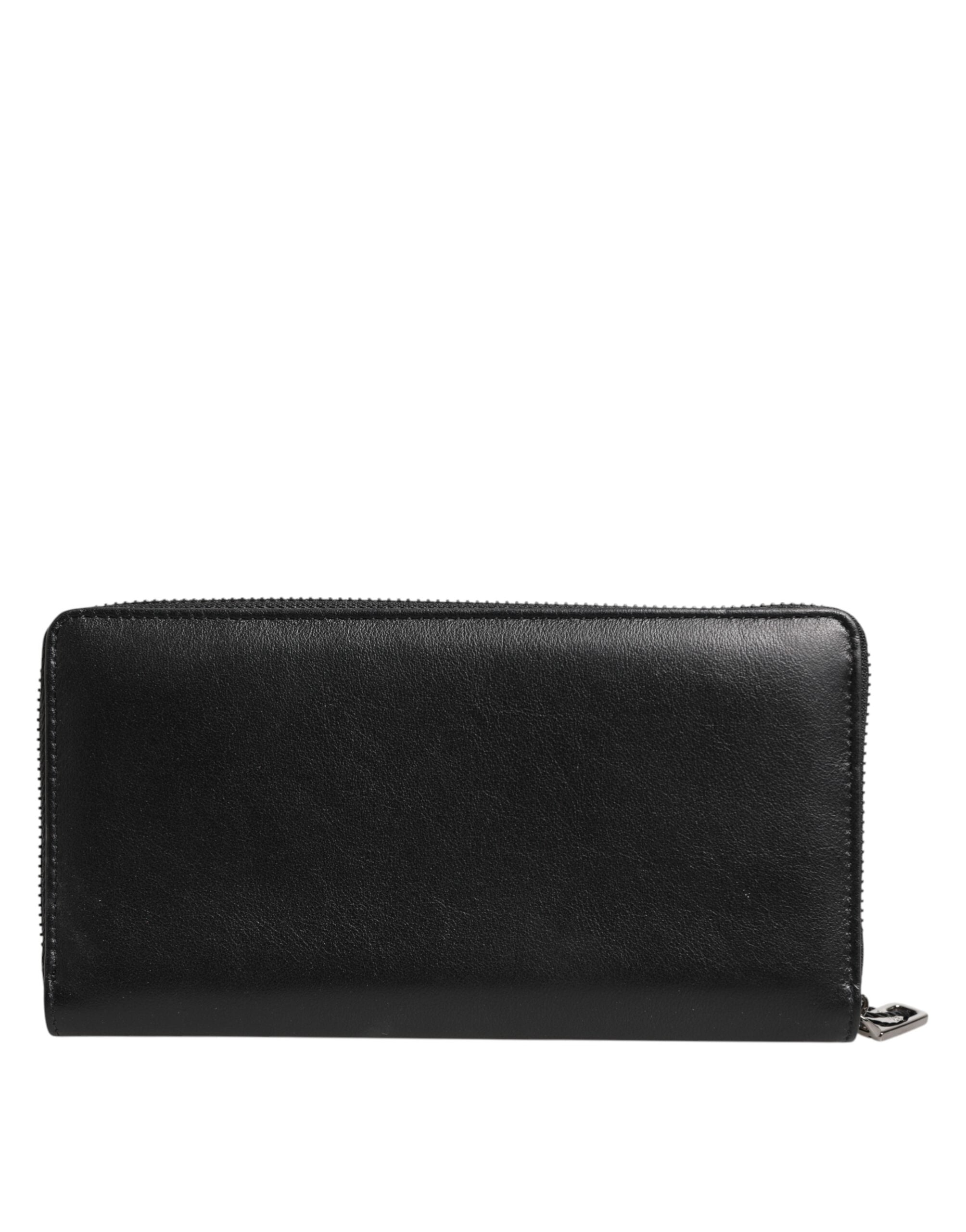 Dolce & Gabbana Black Blue Exotic Leather Men Continental Clutch Wallet Dolce & Gabbana