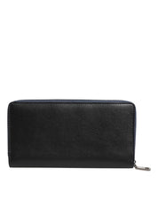 Black Blue Exotic Leather Men Continental Clutch Wallet