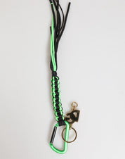 Multicolor Polyester Tape String DG Logo Keychain Keyring