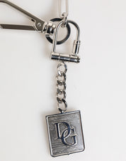 Silver Tone Metal Chain DG Logo Pendant Men Necklace