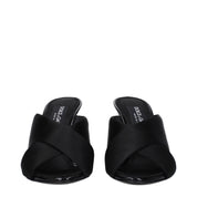 Dolce & Gabbana Black Satin Stiletto Heel Sandals