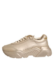 Gold Leather Daymaster Women Sneaker Shoes