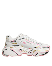 Dolce & Gabbana Multicolor Hand Painted DAYMASTER Sneaker Shoes