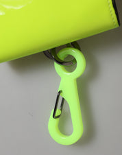Yellow Green Bifold DG Logo Neck Strap Cardholder Wallet