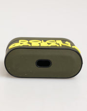 Army Green Rubber Logo Embossed Accessory  Airpods Case