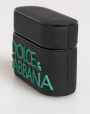 Black Mint Rubber Logo Embossed Accessory Airpods Case