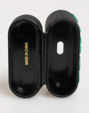 Black Mint Rubber Logo Embossed Accessory Airpods Case