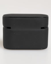 Black Yellow Rubber Logo Embossed Accessory Airpods Case