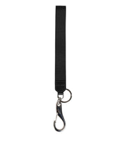 Black Burgundy Nylon DG Logo Crown Holder Keychain Keyring