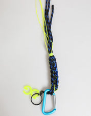 Multicolor Polyester Tape String DG Logo Keychain  Keyring