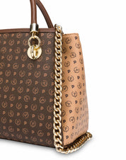 TE8471PP0DQ5330A  BORSA A MANO Pollini Marrone/Beige 0000000238