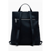 Nero Polyurethane Women Mini Backpack