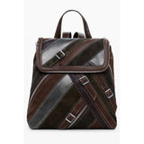 Marrone Poliuretano Women Backpack