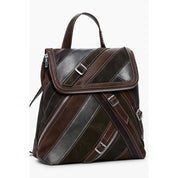 Marrone Poliuretano Women Backpack