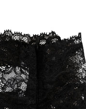 Black Lace Neck Scarf