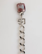 Multicolor Murano Glass Beads Brass Zamak Necklace