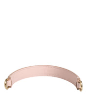 Strap Pink Leather Gold Tone Big Bag Handle Shoulder Strap
