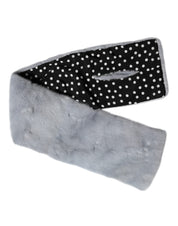 Powder Blue Mink Fur Neck Warmer Scarf