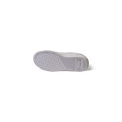 White Polyester Athletic Sneakers