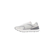 Gray Suede Leather Athletic Sneakers