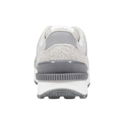 Gray Suede Leather Athletic Sneakers