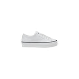 Black And White Leather Platform Sneakers