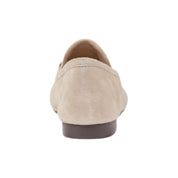Beige Leather Platform Pumps