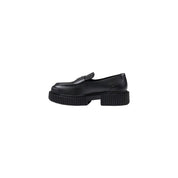 Armani Exchange Black Leather Platform Pumps