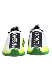 Dolce & Gabbana Black White Slip On Sorrento Sneakers Shoes Dolce & Gabbana