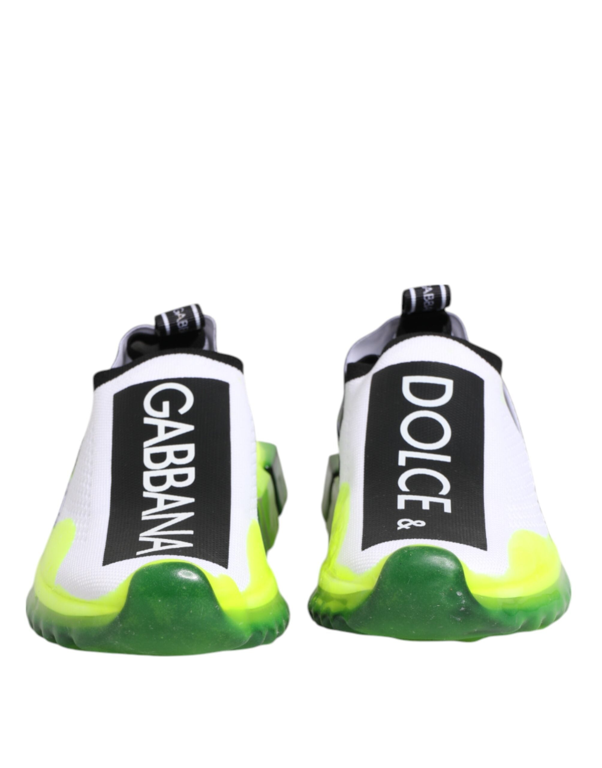 Dolce & Gabbana Black White Slip On Sorrento Sneakers Shoes Dolce & Gabbana
