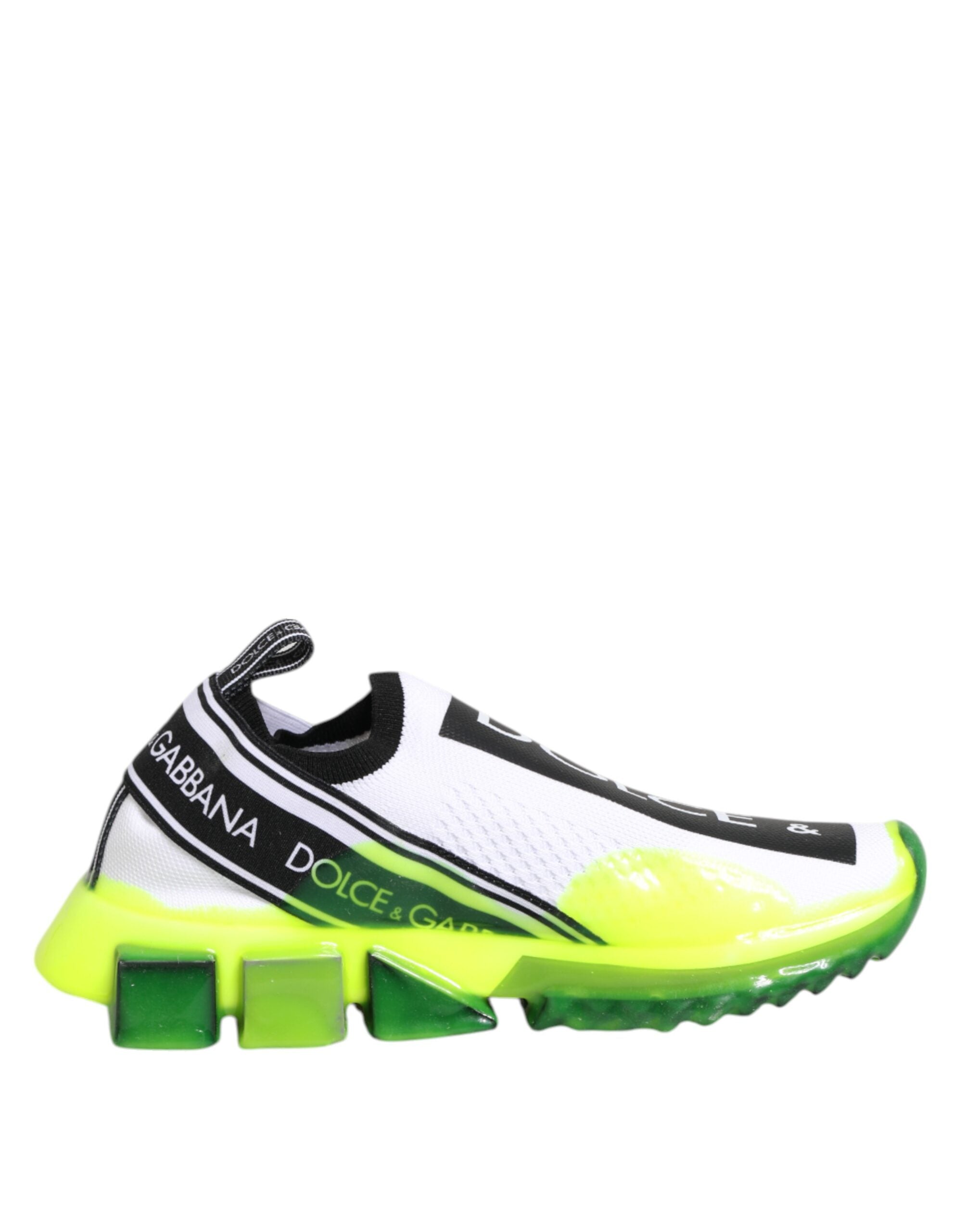 Dolce & Gabbana Black White Slip On Sorrento Sneakers Shoes Dolce & Gabbana