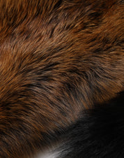 Brown Red Fox Fur Neck Cashmere Warmer Scarf