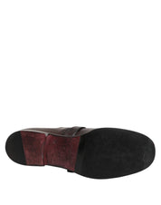 Brown Leather Monk Strap Formal Derby Shoes