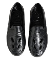 Black Rubber Slides Low Top Sneakers Shoes