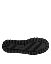 Black Nylon Low Top Slip On Sneaker Shoes