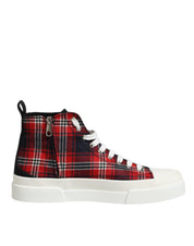 Multicolor Cotton High Top Men Sneakers Shoes