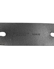 Black Double Strap Leather Silver Buckle Belt